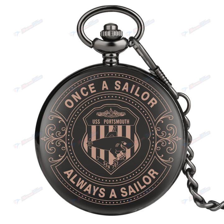 USS Portsmouth (SSN-707) - Pocket Watch - DH2 - US
