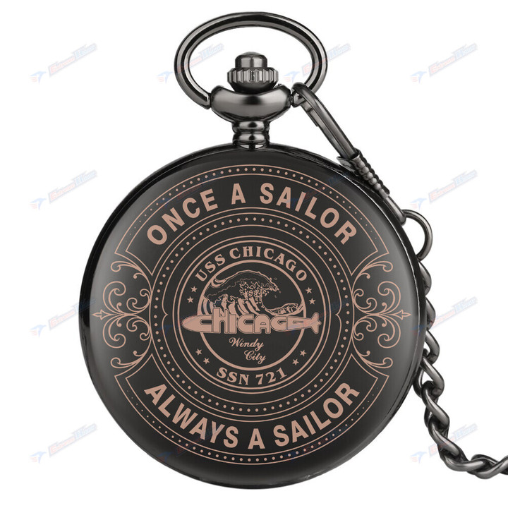 USS Chicago (SSN-721) - Pocket Watch - DH2 - US