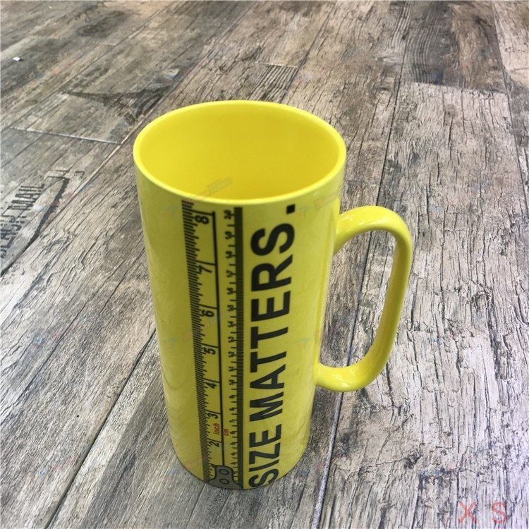 Size Matters Coffee Mug Beer mug Ceramic Ruler Tall Cup 32oz Large Cap -  extreme-honor