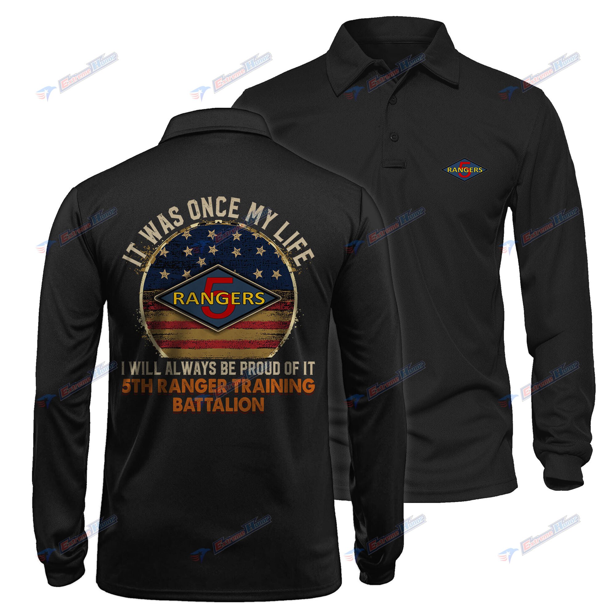 5th Ranger Training Battalion - Men's Polo Shirt Quick Dry Performance -  extreme-honor