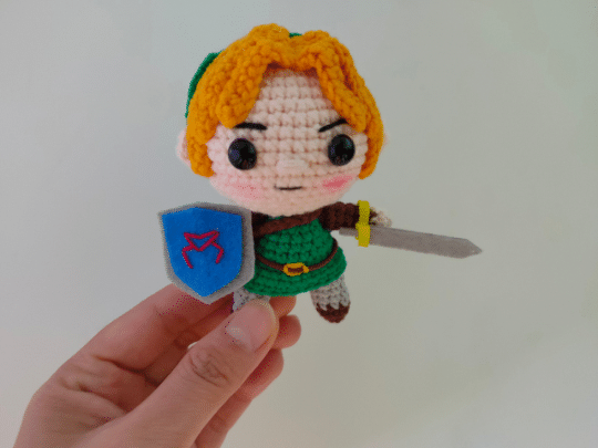 Link And Zelda Crochet Doll, The Legend of Zelda, Handmade Link
