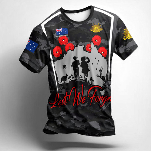 Anzac Day T-Shirt - Australia Anzac Day Serving Our Country - Lest We Forget A7