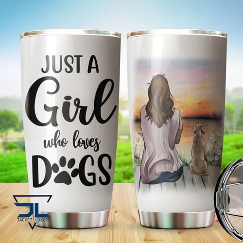 Weimaraner Just a Girl Who Loves Dogs Tumbler Stainless Steel