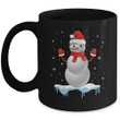 Funny Christmas Golf Balls Santa Snowman Mug