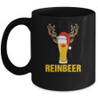 Reinbeer Santa Claus Reindeer Beer Funny Christmas Drinking Mug