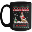 Santa Paws German Shepherd Merry Christmas Dog Funny Xmas Mug