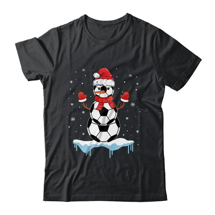 Funny Christmas Soccer Balls Santa Snowman