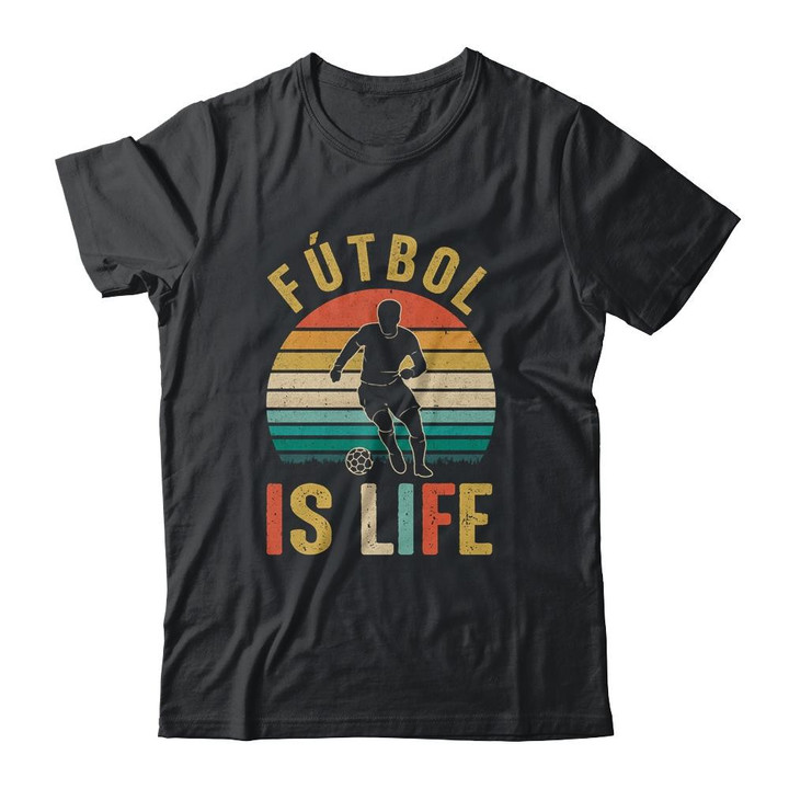 Futbol Is Life Soccer Funny Football Lover Vintage