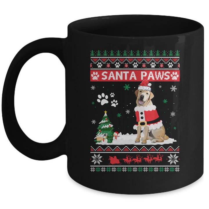 Santa Paws Labrador Merry Christmas Dog Funny Xmas Mug