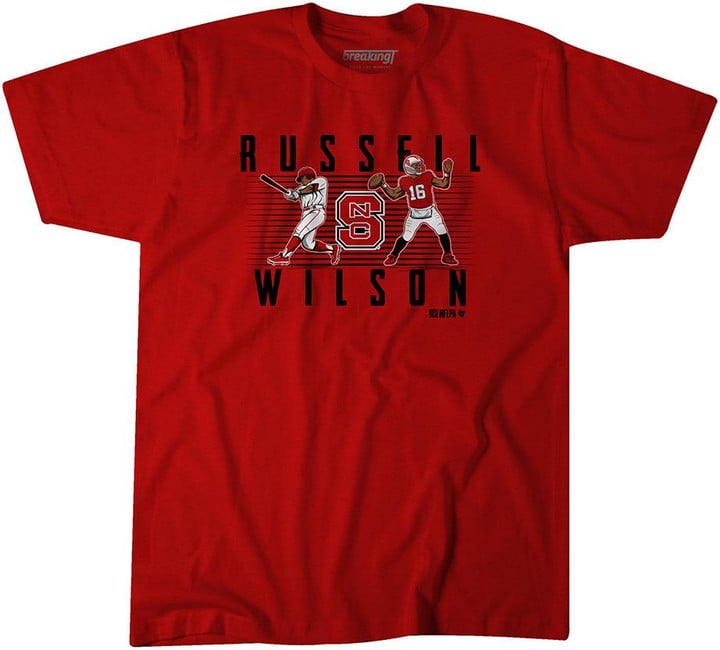 NC State Russell Wilson Football and Baseball