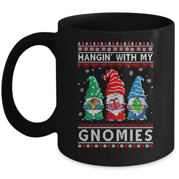 Hanging With My Gnomies Santa Ugly Christmas Xmas Mug