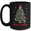 Candy Cane Santa Hat Funny Xmas Tree Merry Christmas Tree Mug