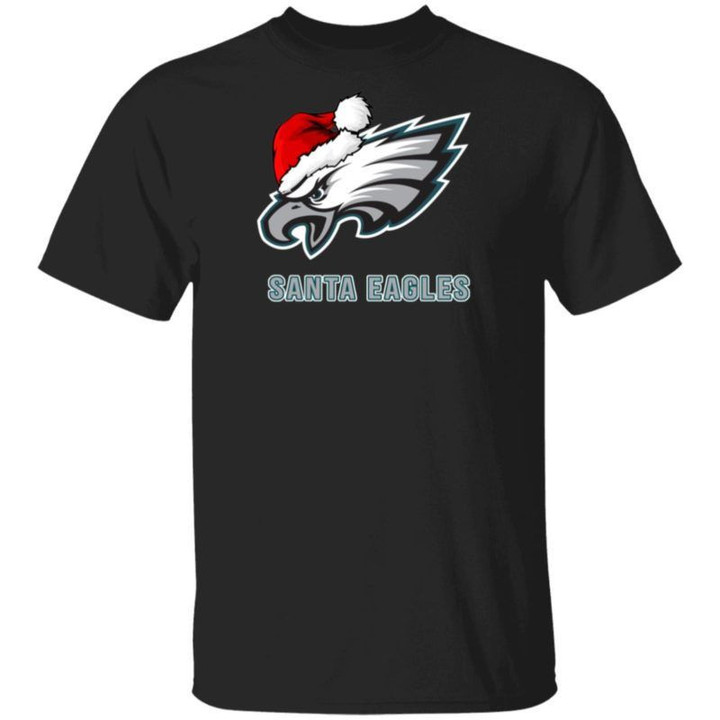 Santa Eagles Philadelphia Christmas Long sleeve Mens Youth Shirt
