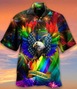 LGBT Eagle American Pride Colorful Hawaii Hawaiian Shirt