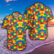 Colorful Lego  Hawaii Hawaiian Shirt
