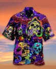 Scary Toxic Skull Life Is Colorful Hawaii Hawaiian Shirt