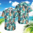 Happy Easter Bunny Tropical Leaves Hawaii Hawaiian Shirt