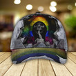 Rainbow Skull Baseball Cap Crack Pattern Gift For LGBT Supporter, Community Pride Month Classic Hat Men Woman Unisex