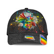 Love Is Love Dragon Jean Pattern Baseball Cap Gift For LGBT Supporter, Community Pride Month Classic Hat Men Woman Unisex