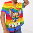 Colorful Stripped Flag With Lovely Chihuahua Dog Pride For LGBT Community Pride Month Hawaii Hawaiian Shirt