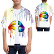 Watercolor Melt On White Background With Big Sexy Lips Love Who You Want For LGBT Community Pride Month Hawaii Hawaiian Shirt