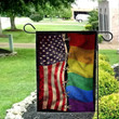 America Flag Suturing With LGBT Symbol LGBT Pride Month House Garden Decor Flag