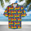 Pride LGBT Rainbow Flag Colorful LGBT Community Pride Month Hawaii Hawaiian Shirt