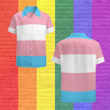 Big Horizontal Stripes Hawaiian Shirt LGBT Community Pride Month Hawaii Hawaiian Shirt