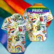 Love Pride Hawaiian Pattern LGBT Community Pride Month Hawaii Hawaiian Shirt