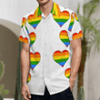 Lgbtq Rainbow Heart Hawaiian Shirt LGBT Community Pride Month Hawaii Hawaiian Shirt
