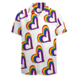 Rainbow Hearts Pattern Hawaiian Shirt LGBT Community Pride Month Hawaii Hawaiian Shirt