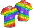 Custom Name Colorful Hawaiian Shirt LGBT Community Pride Month Hawaii Hawaiian Shirt