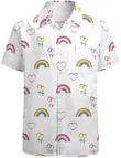 Hawaiian Rainbow Heart Shirt LGBT Community Pride Month Hawaii Hawaiian Shirt