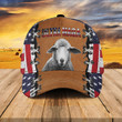 Independence Day Gray Sheep Cattle Ultra Maga American Flag Baseball Cap Classic Hat Men Woman Unisex