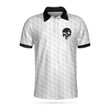 Skull Golf Ball Pattern Athletic Collared Men's Polo Shirts Short Sleeve