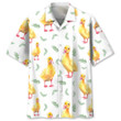 Mother Duck With Tropical Tree Hawaii Hawaiian Shirt