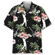 Golf With Coconut And Hibiscus Flower Tropical Hawaii Hawaiian Shirt