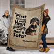 Dachshund Steal Heart Bed And Sofa Gift For Dog Lover Lover Fleece Sherpa Throw Blanket