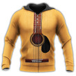 Music Guitar Basic Yellow Color - Hoodie
