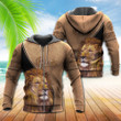 Lion Leather Strong Style - Hoodie