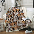 You Will Have A Bunch Of Wire Fox Terriers Fleece Sherpa Throw Blanket