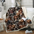 You Will Have A Bunch Of German Shorthaired Pointers Fleece Sherpa Throw Blanket