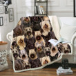 You Will Have A Bunch Of Skye Terriers Fleece Sherpa Throw Blanket