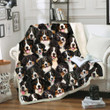 You Will Have A Bunch Of Bernese Mountains Fleece Sherpa Throw Blanket
