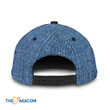 Excavator Zipper Blue Jean Pattern Gift For Who Loves Excavator Baseball Cap Classic Hat Men Woman Unisex