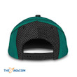 Excavator Circle Teal And Black Pattern Gift For Who Loves Excavator Baseball Cap Classic Hat Men Woman Unisex