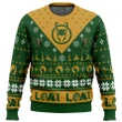 Let Earth Receive Her King Loki Marvel Custom Gift For Fan Anime Christmas Ugly Sweater