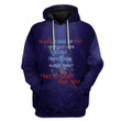 3D Blood Stains Are Red Ultraviolet Lights Are Blue Custom Hoodie Apparel