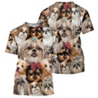 Shih Tzu Dog- 3D All Over Printed Shirt
