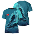 Scuba Diving Flag - 3D All Over Printed Shirt